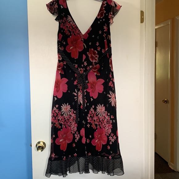 NY & C size 12 floral polka dot dress - Picture 4 of 4